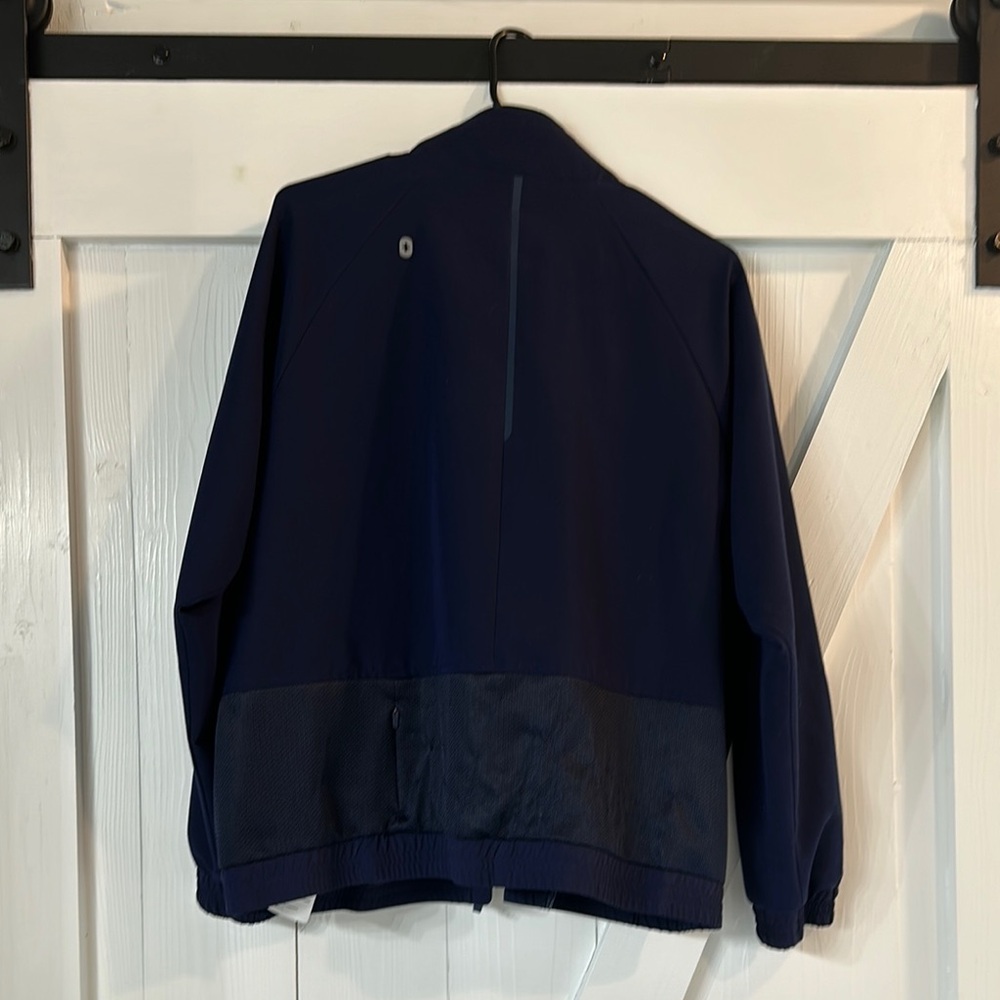 Figs Blue Windbreaker Jacket Lightweight Casual